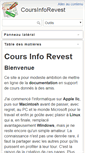 Mobile Screenshot of coursinforev.org